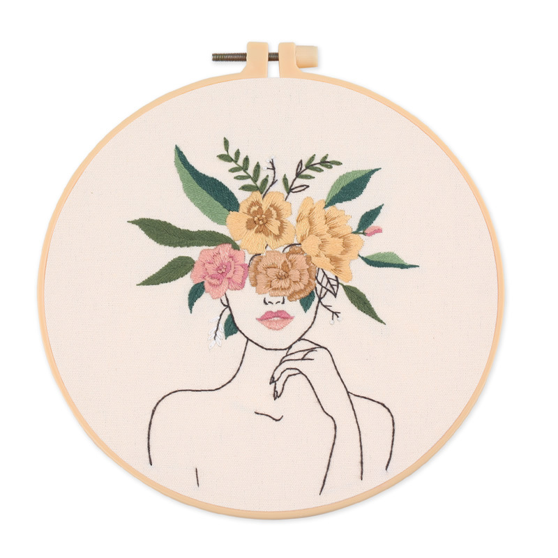 Picture of Xin makeup original body art embroidery diy material package Amazon cross-border English factory direct Su embroidery