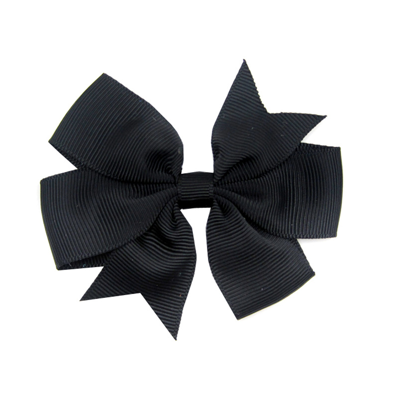 Picture of European and American New Kidsren's Hairpins 8cm Swallowtail Bow Hairpin V-Shaped Ribbed with Bow Hair Accessories Head Flower