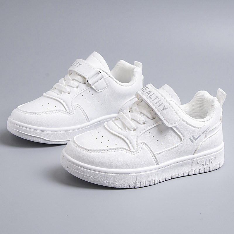 Soft-Soled Kidsren's White Shoes 2025 New Spring & Fall Student Boys White Sports Sneakers Summer Girls Shoes