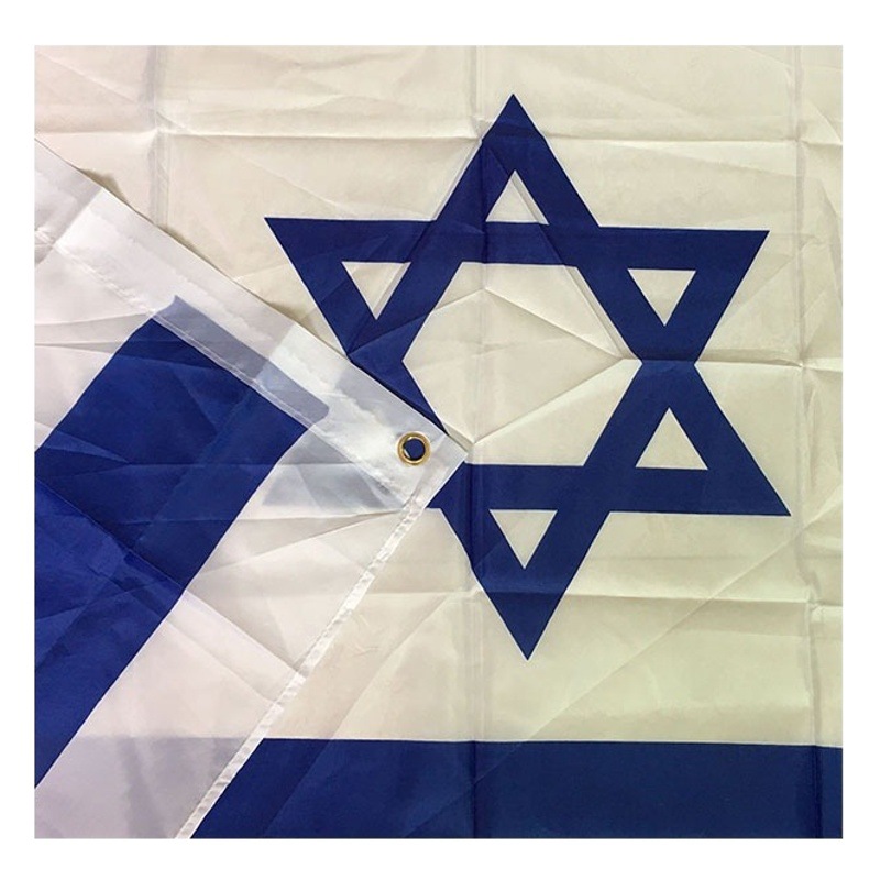 Cross-border factory supply wholesale Israel flag 90*150cm polyester cloth watermark Israel flag