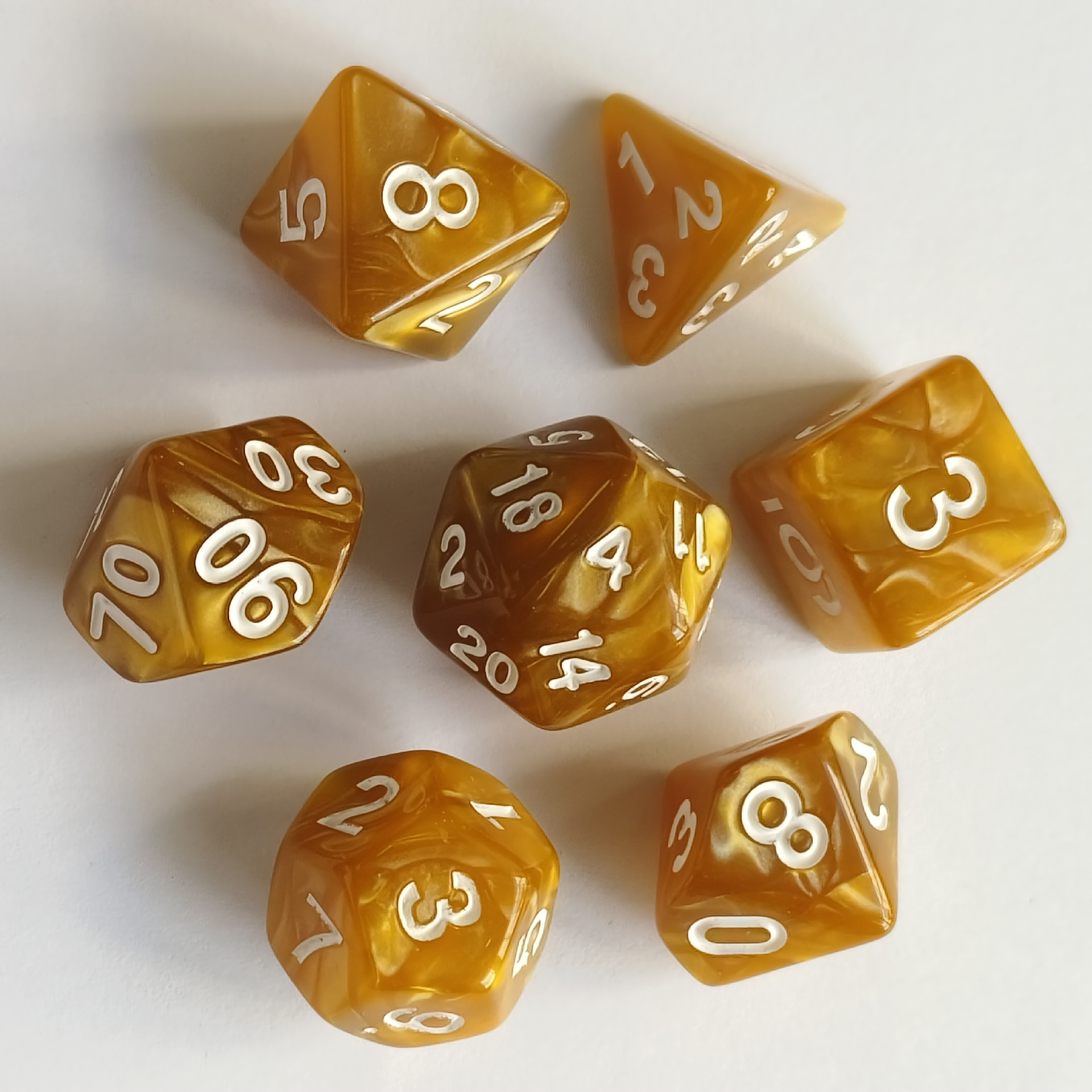 Picture of Multi-sided dice seven-piece Dungeons and Dragons table game dice DND sieve TRPG running group Amazon quick sale