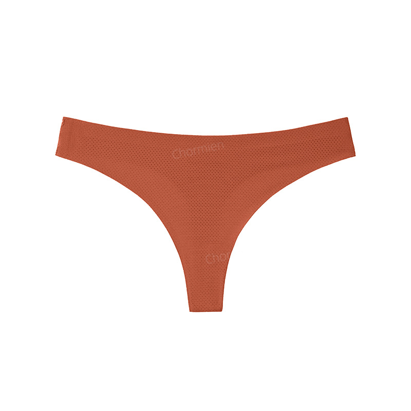 Picture of Sports Yoga Female Sexy Style Ice Silk Underwear Women's Low-Waist Seamless Underwear Cross-Border European and American Large Size T-Shaped T-Pants