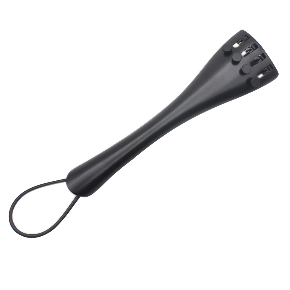 Picture of Cello Aluminum Alloy Tailpiece 2-Piece Set Tailpiece + Tail String with Built-In Fine-Tuning Instrument Accessories Western Musical Instrument