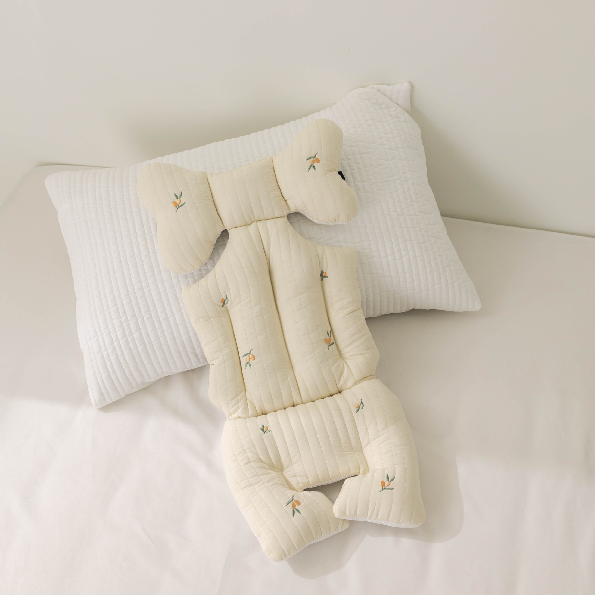 Picture of South Korea baby stroller embroidered cotton cushion autumn and winter thickened baby cotton cushion stroller artifact universal cushion New