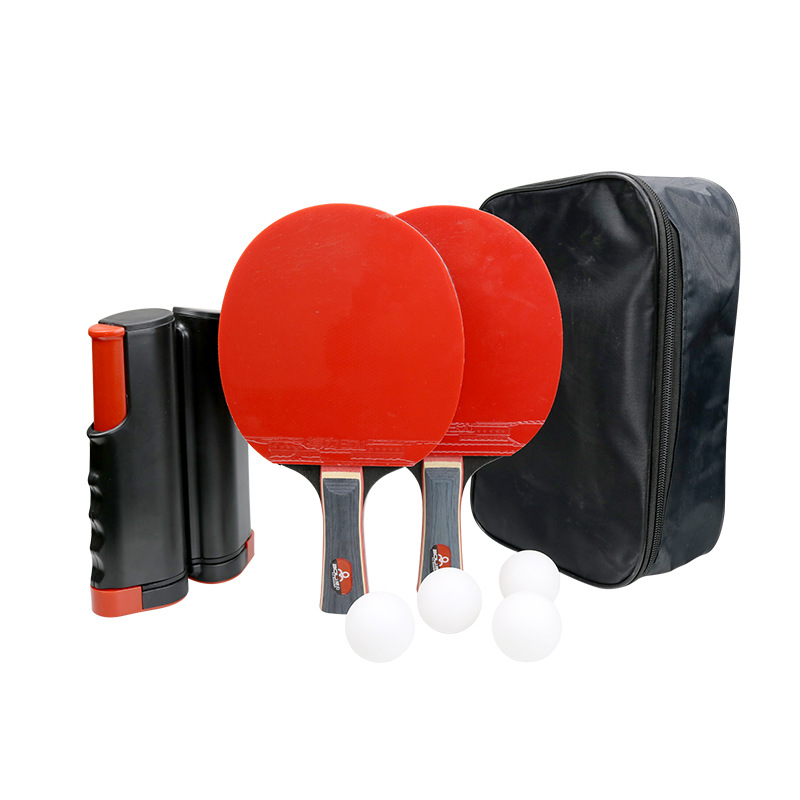 Picture of Fighting table tennis racket training entertainment two-beat four-ball with net rack suit beginner family racket horizontal racket