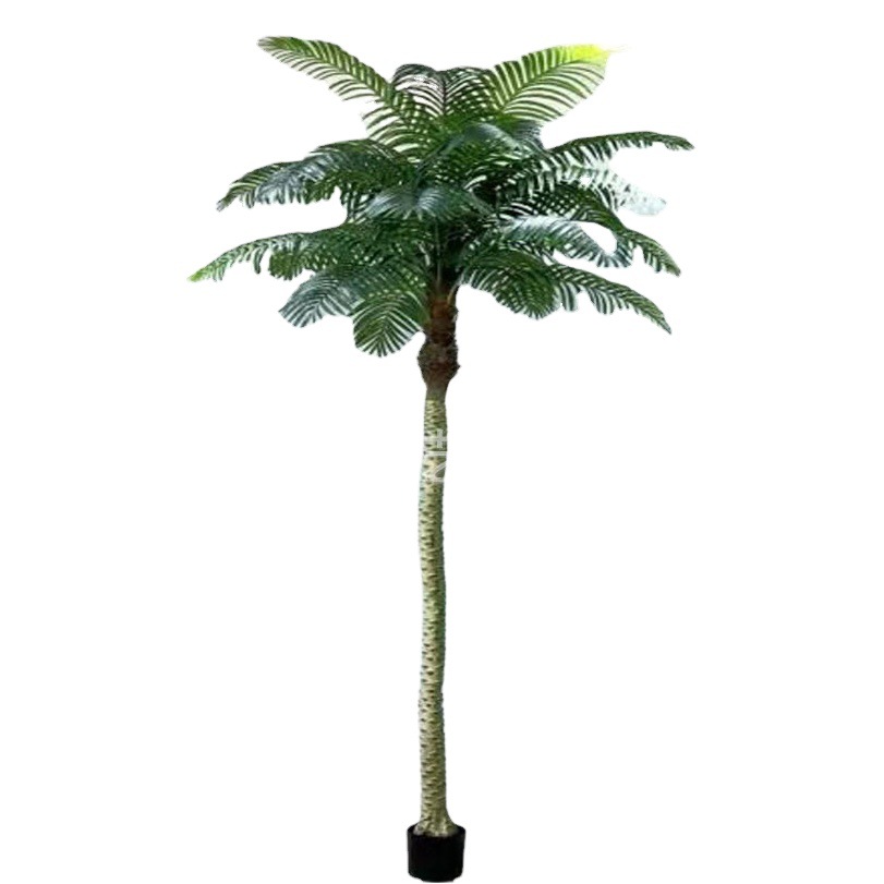 Simulation Small coconut tree simulation beautiful needle sunflower tree small palm tree indoor and outdoor green plant bonsai floor landscape decoration