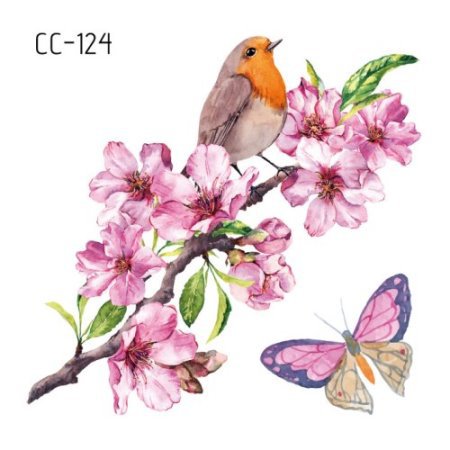 Picture of New waterproof flower tattoo stickers fashion small fresh face stickers fashion Photo Studio Art Stickers