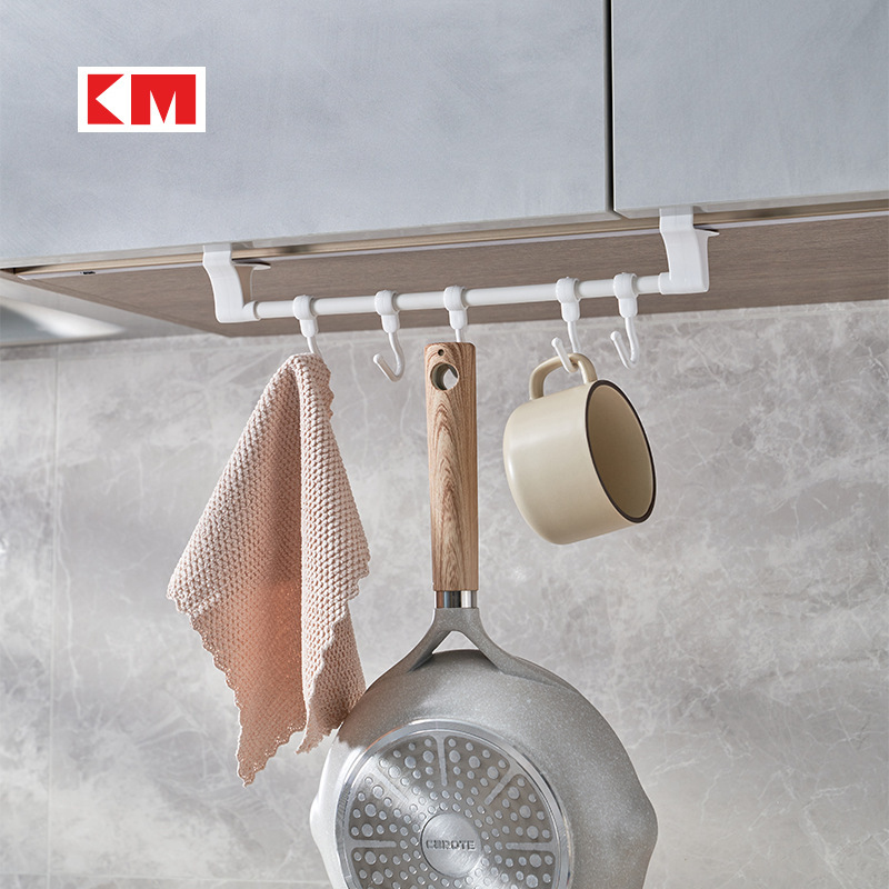 Picture of Japanese-style cabinet lower hook hanging cabinet ceiling card hook wardrobe nail-free seamless hook interlayer hook