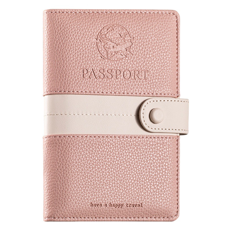 Picture of Portable passport holder passport ticket holder ins passport protective case passport holder anti-theft brush overseas certificate holder card holder
