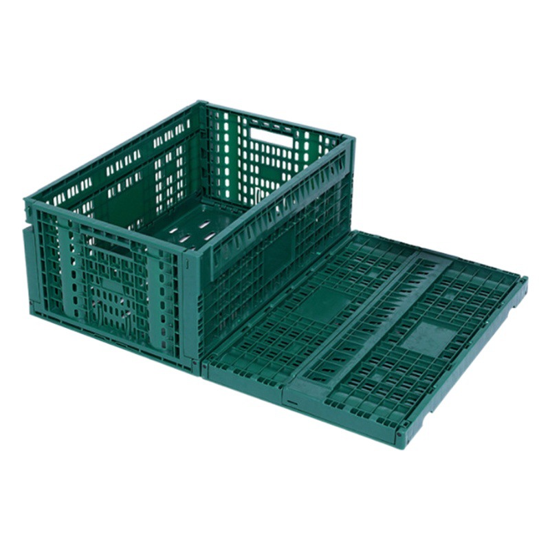 600-260 Army Green folding basket fruit supermarket goods folding frame Hainan banana picking transportation distribution basket
