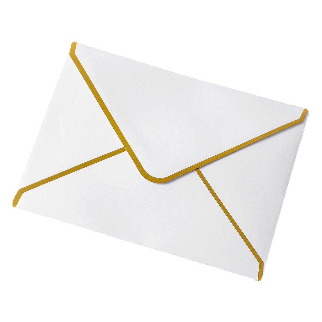 Picture of Western-style triangle bronzing envelope diamond colored gummed paper Pearl paper business invitation can add logo factory wholesale
