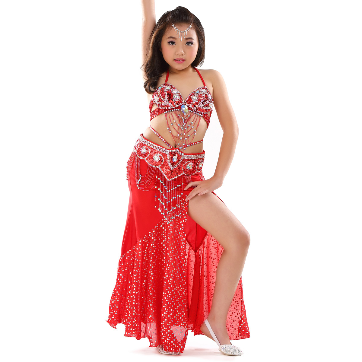 Picture of Dancer Children's Performance Costume suit Belly Dance suit New Children's Performance Dance Costume 802