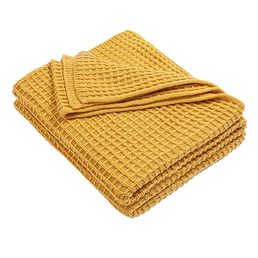 Picture of New Sofa Blanket Blanket Summer Knitted Blanket Office Nap Blanket Air Conditioning Blanket Waffle Blanket for Hair