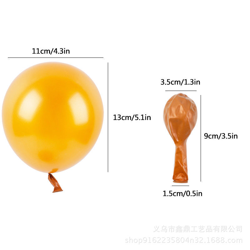 Picture of Cross Border 12 Inch Thickened Rose Gold Black Gold Balloon suit 12 Wedding Birthday Party Decorative Latex Balloon