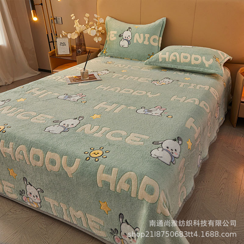 Picture of Blanket Coral Fleece Cover Blanket Flannel Blanket Cartoon Sofa Blanket Single Bed Sheet Single Air Conditioning Nap Blanket Quilt