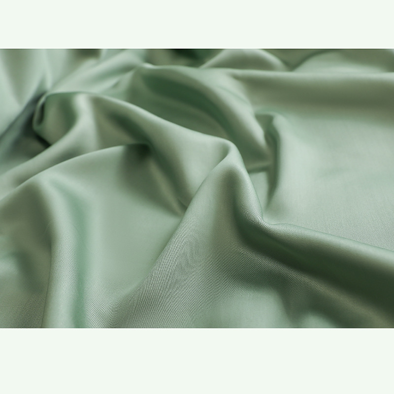 Picture of 60 Lanjing Tencel fabric solid color satin lyocell bedding fabric fabric manufacturers supply recycled fabric