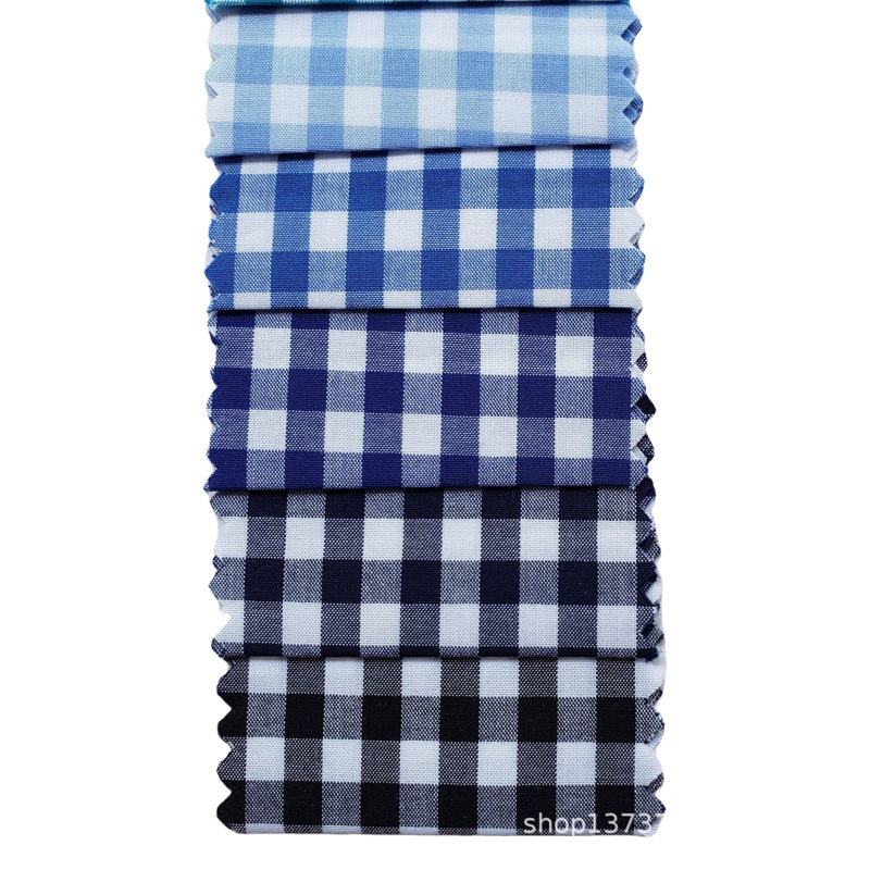 Spot 50 combed cotton yarn-dyed cotton plaid high-grade plaid shirt spring and summer skirt clothing fabric