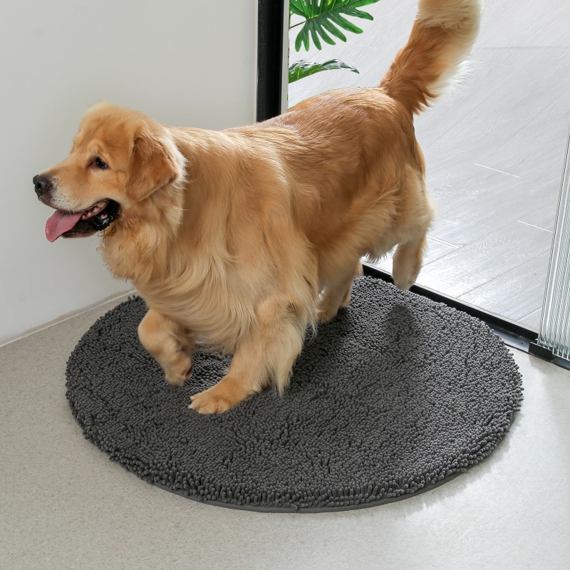 Picture of Floor Mats Wholesale Chenille Long Hair Floor Mats Bedroom Kitchen Living Room Carpet Bathroom Entrance Water-Absorbent Non-Slip Floor Mats