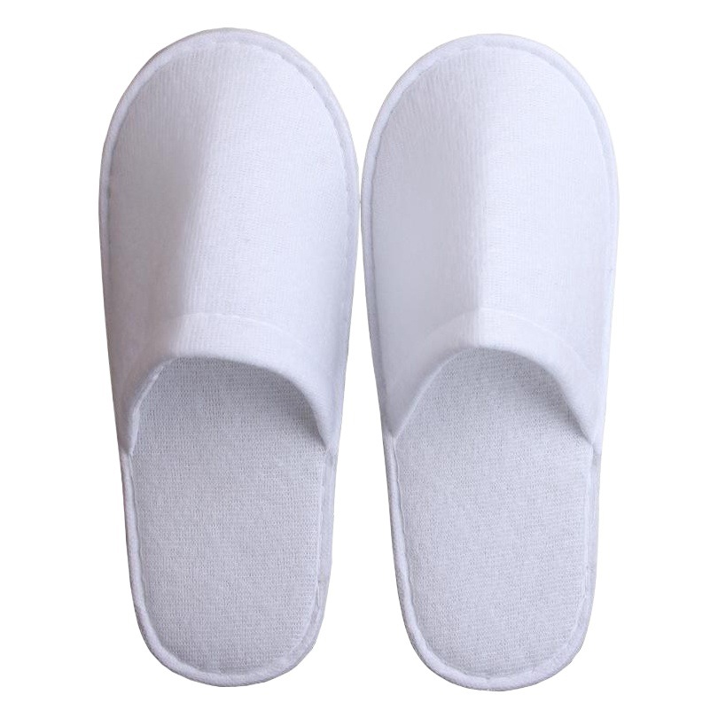 Hotel hotel room disposable slippers disposable eva non-slip bottom fabric slippers manufacturers customized wholesale