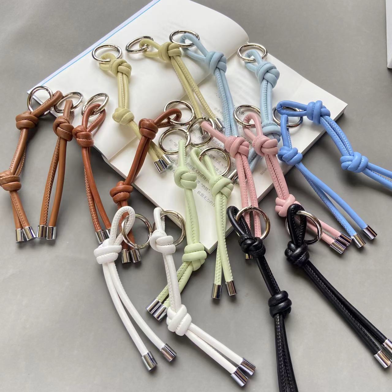 Cultural and Creative Gifts Flash Shop DIY Handmade Creative Ins Style Keychain Mobile Phone Bag Hand Rope Pendant Jewelry Accessories