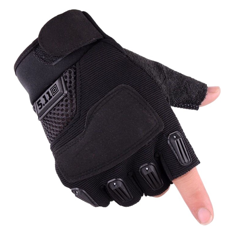 511 half finger tactical gloves sports mountaineering outdoor mountaineering non-slip sun protection breathable riding fitness military fan gloves