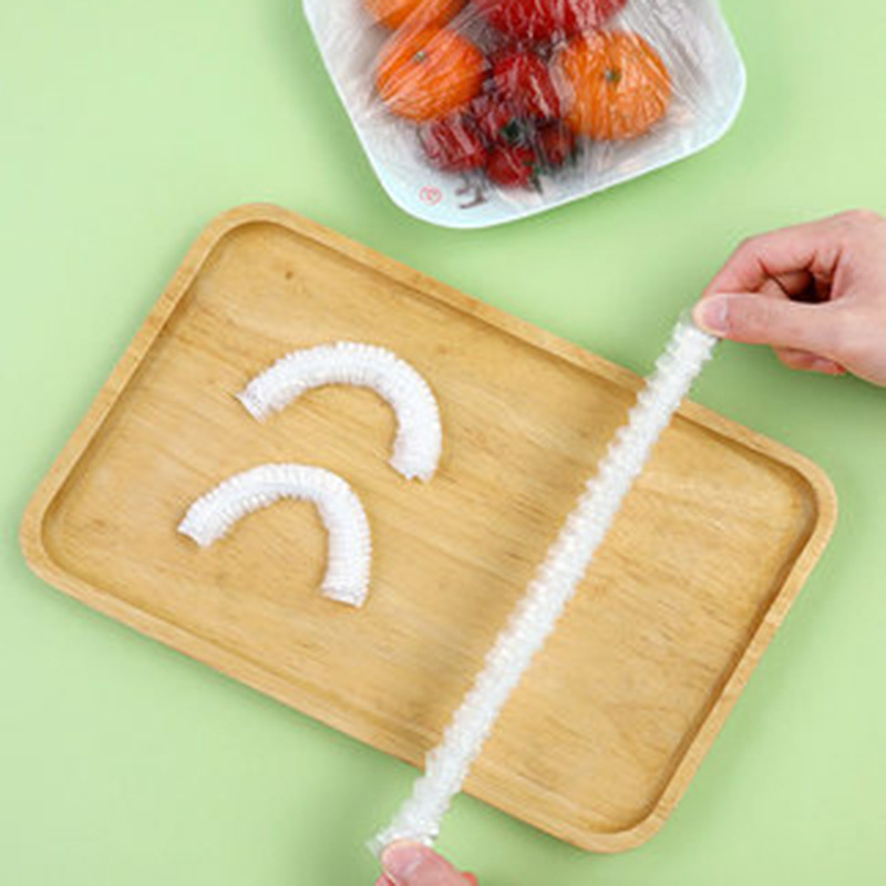 Picture of Spot plastic wrap cover kitchen bowl bowl cover elastic mouth shower cap food grade fresh-keeping cover PE material fresh-keeping bag