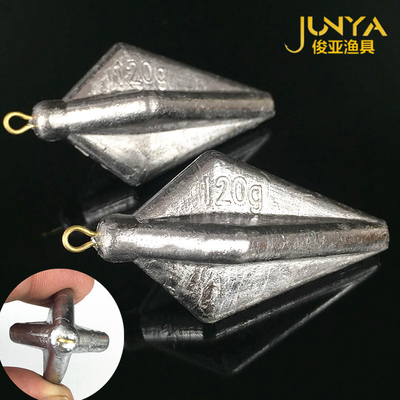 Junya fishing gear wholesale four-corner lead pendant carambola lead pendant fishing gear accessories fishing lead pendant four-corner lead pendant fishing