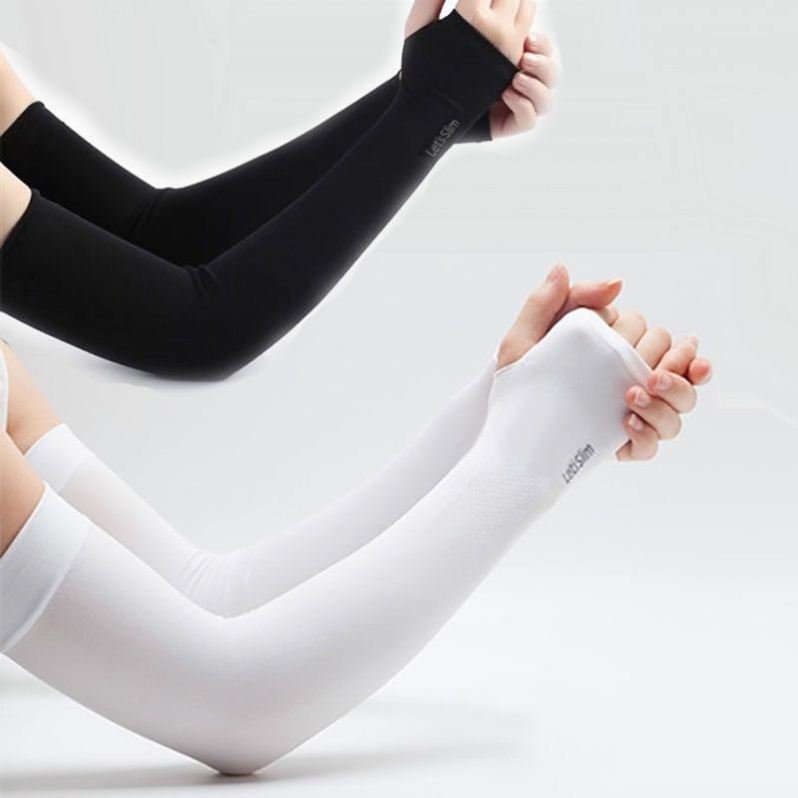 Picture of Summer Unisex Outdoor Cycling Thin Sun Protection Ice Sleeves Women's Arm Guards Anti-Uv Ice Silk Sleeves Simple Wholesale