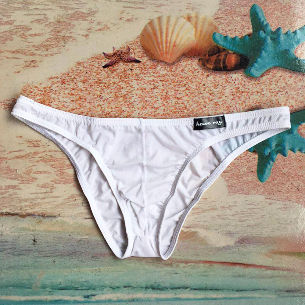 Picture of 4 yards ice silk men's breathable men's briefs ultra-thin ice silk sexy half hip sexy boys underwear B304