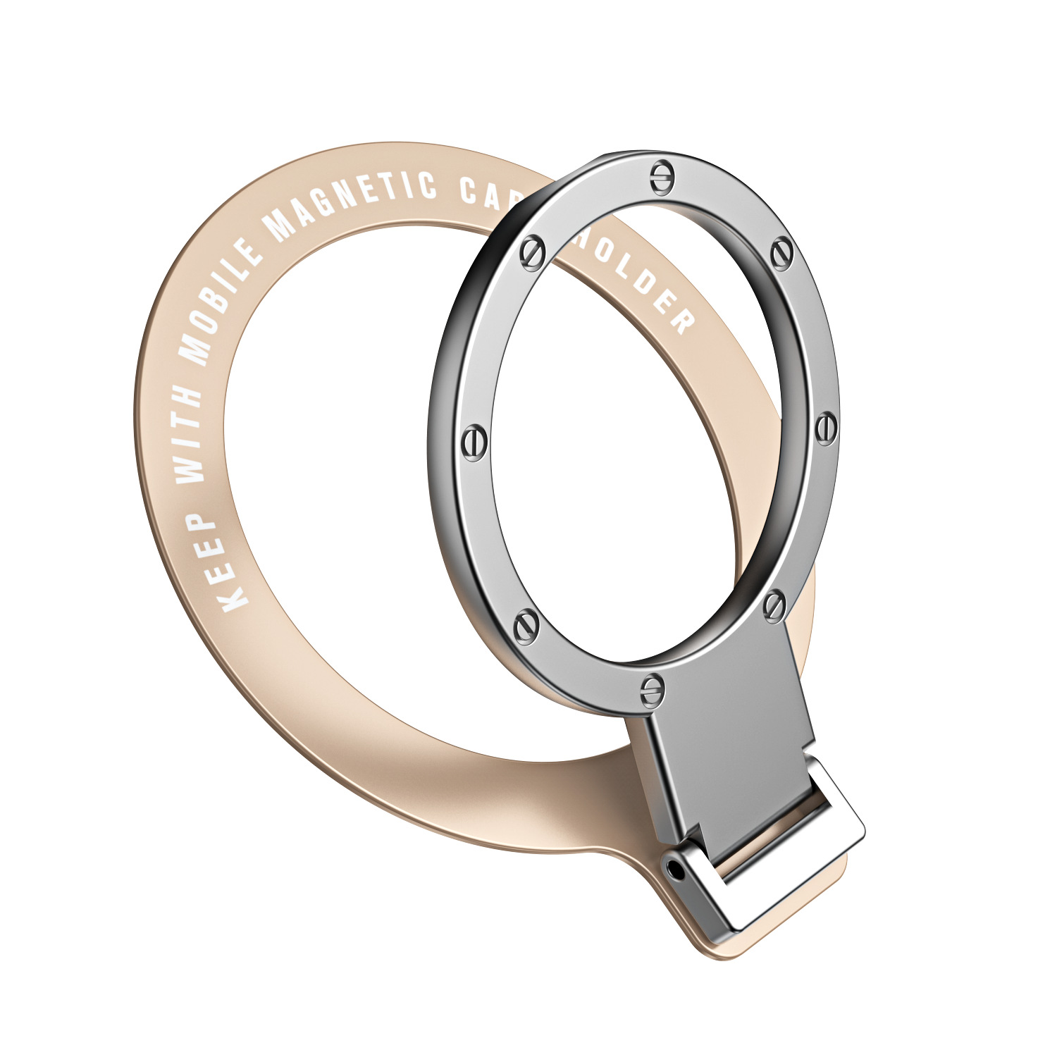 Picture of Magsafe Magnetic Ring Buckle Holder Metal Foldableing Back-Mounted Ring Holder Lazy Desktop Mobile Phone Holder