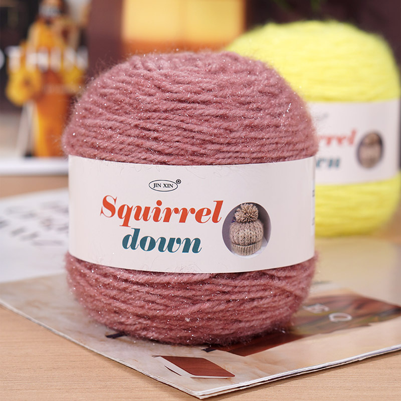 squirrelwool 150g squirrel fleece 3 tufts of hand-knitted bouquet woven blanket rose blanket cross-border supply