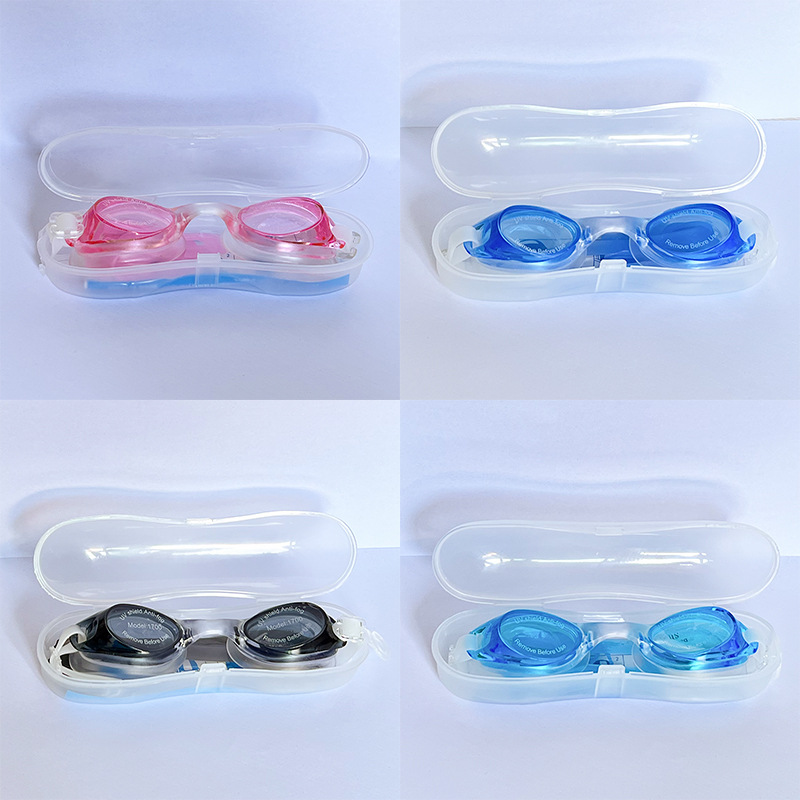 Picture of Factory direct waterproof swimming goggles children adult universal silicone swimming goggles wholesale flat light multi-color optional