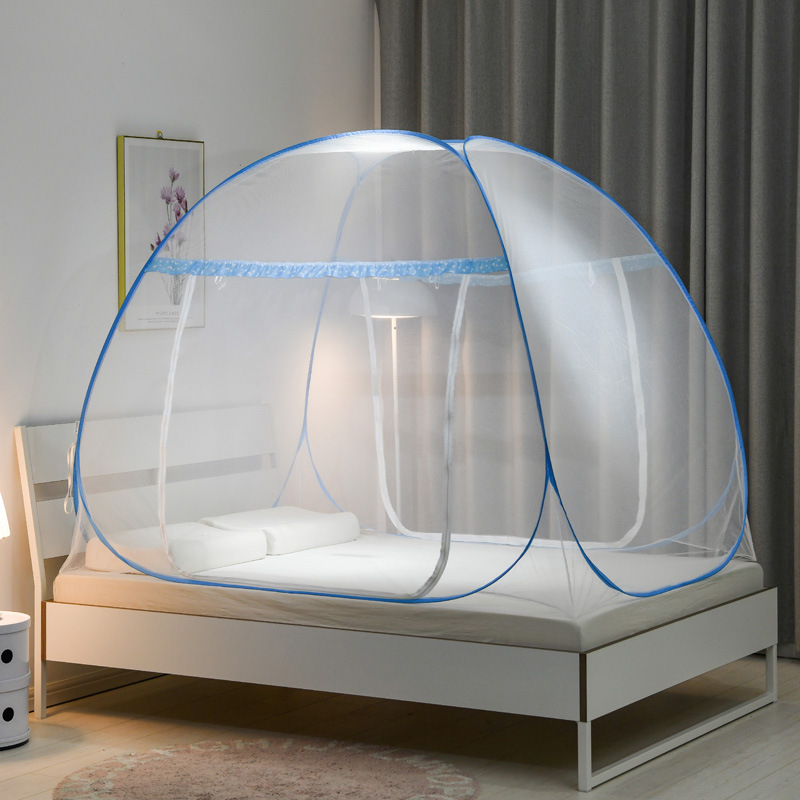 Picture of New product installation-free mosquito net Mongolian home 1 meter 5 bed foldable mosquito net 1 meter 8 bed sheet door double door full bottom