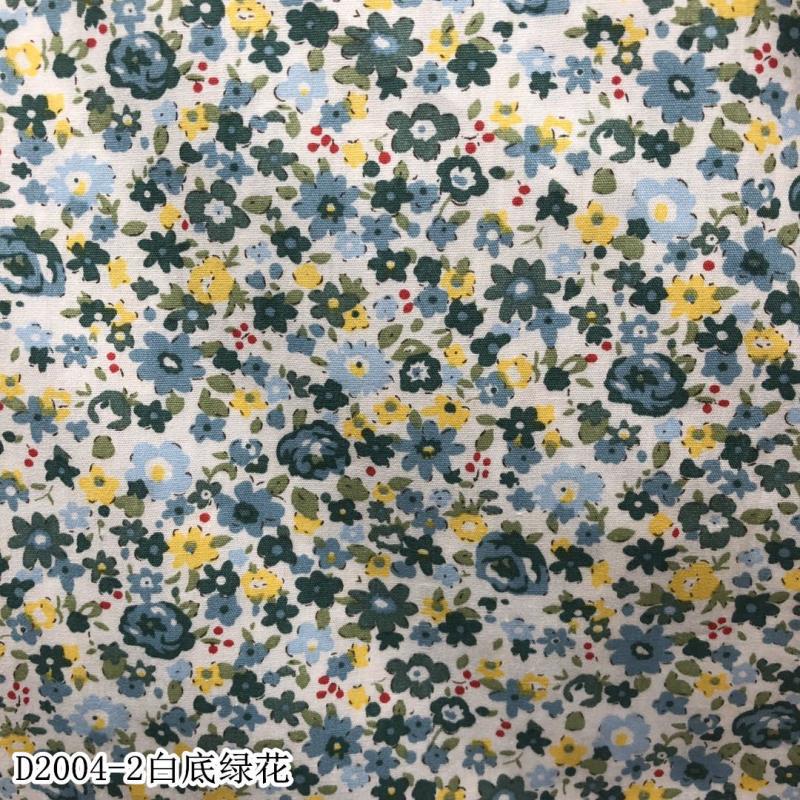 Pure Cotton 40-Count Printed Fabric, Abstract Printed Fabric for Oil Paintings, Skirts, Cheongsams, Children's Clothing, and Bags, All-Cotton Print
