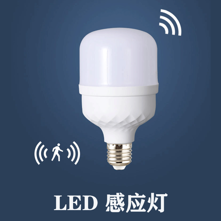 Picture of Sound and light control LED lamp human body induction bulb corridor aisle sound and light control bulb sound control induction lamp integrated lamp