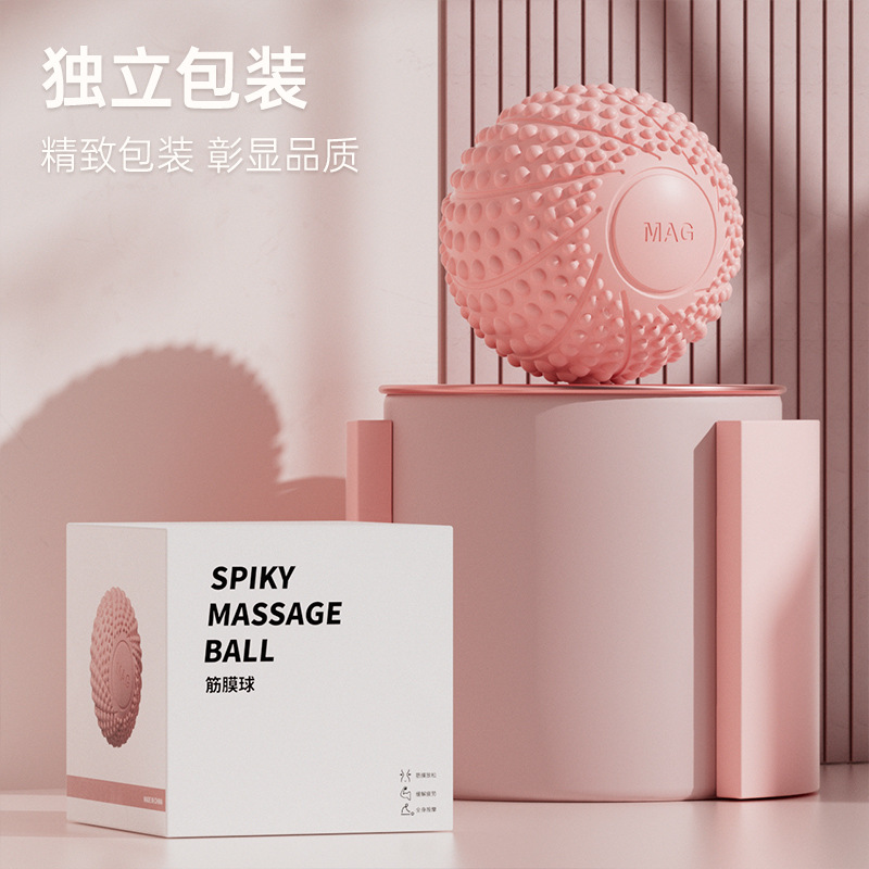Picture of Massage Ball Fitness Muscle Relaxation Hedgehog Ball Hand Plantar Fascia Ball Back Neck Stretching Yoga Peanut Ball