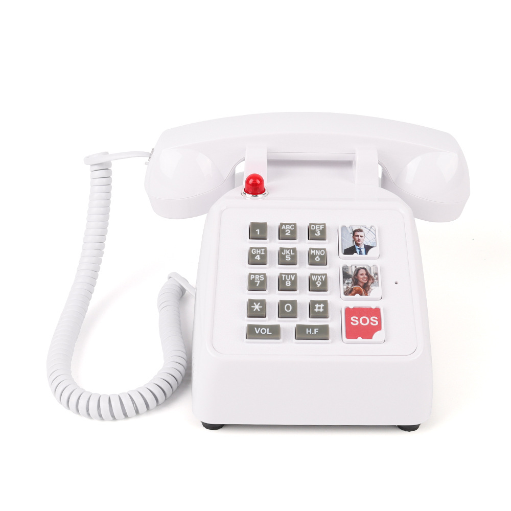 New Telephone Big Ringtone Retro Telephone Home Hotel Office Fixed Landline Old-Fashioned Classical Telephone Wholesale