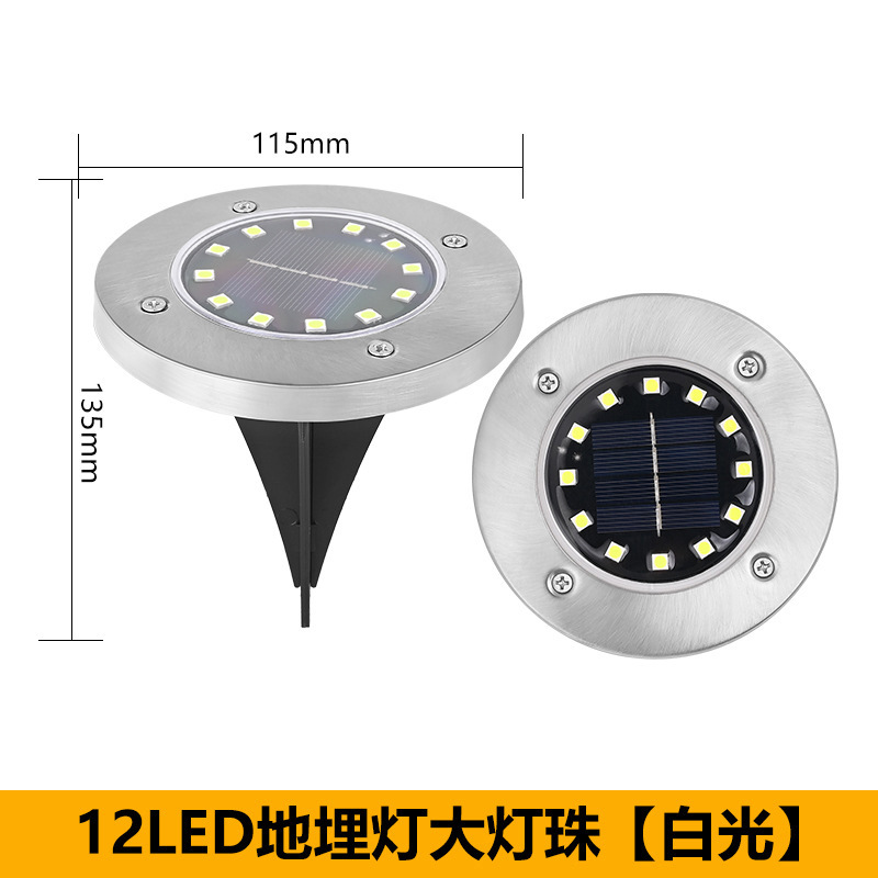 Picture of Solar Buried Lawn Lights Outdoor Landscape Lights Night Lights Courtyard Garden Rainproof Villa Outdoor Lights