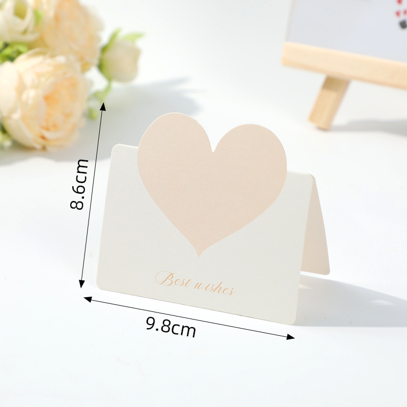 Picture of Love three-dimensional greeting card postcard small card paper handwriting wish card folding High sense blank blessing message card