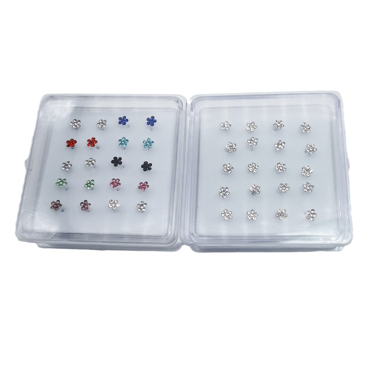 Picture of 20 Pack a box of 925 silver nose nails plum nose nails