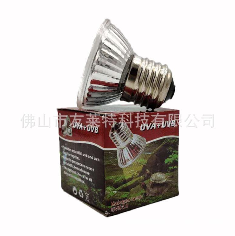 Picture of Spot Turtle Basking Lamp E27 Halogen Lamp Cup Uva Uvb Climbing Pet Basking Lamp Small Sun Lamp Heated Bulb