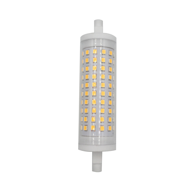 LED R7S 118 15W CE replacement J 118 500W metal halide lamp transparent cover dimming 230V/120V