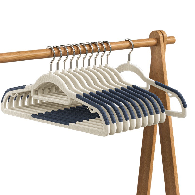 Factory wholesale hangers seamless non-slip dry and wet dual-use with rotatable thickened reinforced dual-position household clothes support