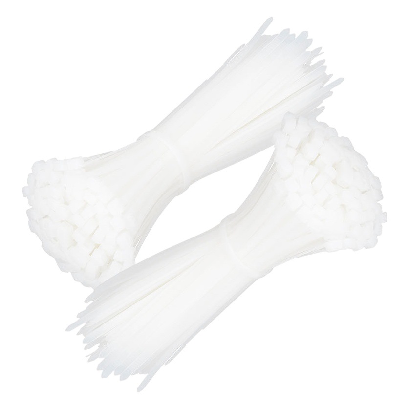 Self-locking cable tie white black plastic cable tie 4*200 cable tie buckle sunscreen strap manufacturer