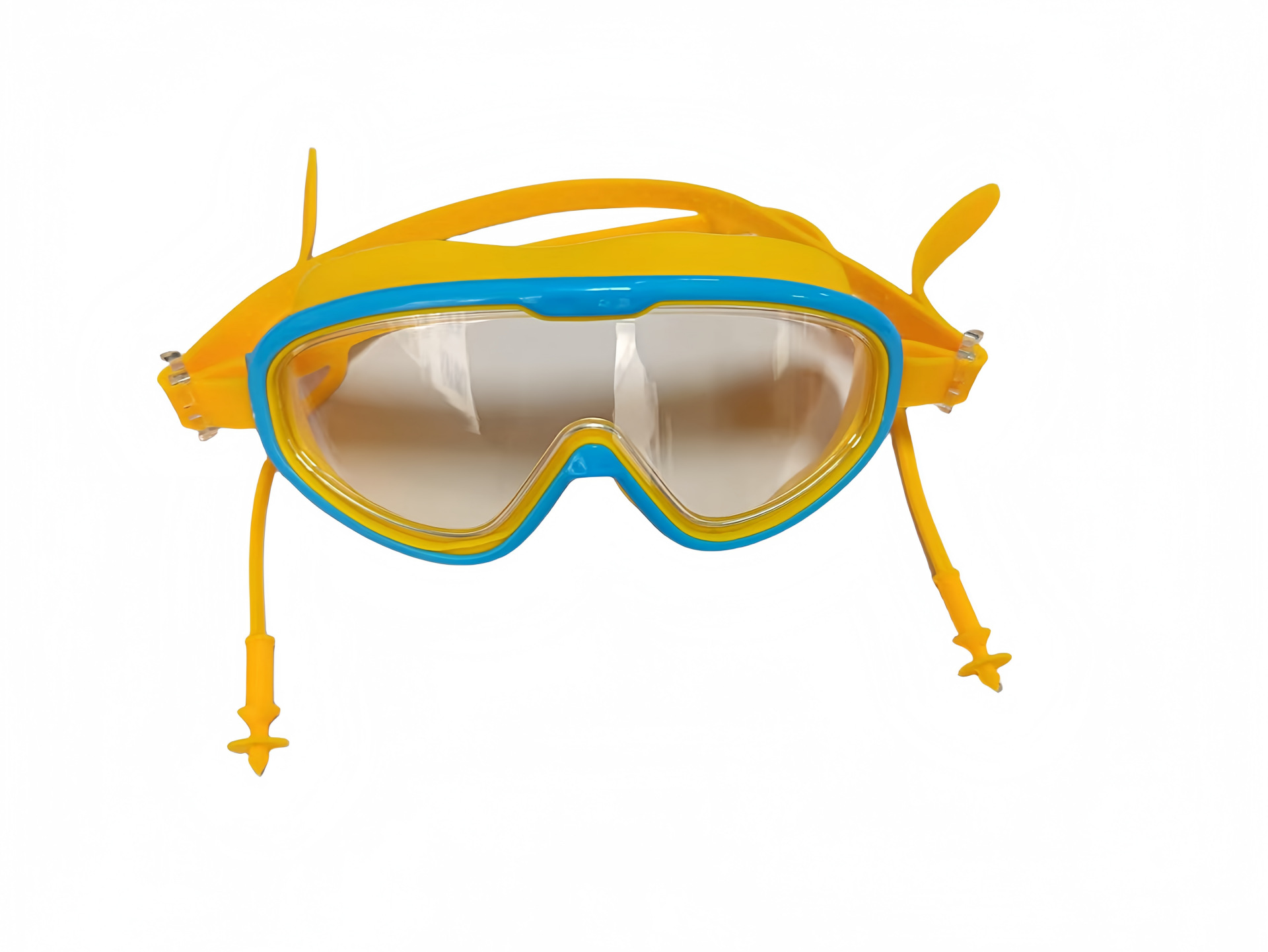 Picture of Children's Swimming Glasses Men and Women Students High-definition Swimming Goggles Anti-fog Waterproof Diving Goggles Swimming Cap Fashion Durable Protection