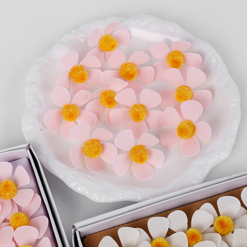 Flower Love Mother's Day Violet Five-Petal Flower Soap Flower Head Artificial Flower Handmade DIY Floral Immortal Flower Decorative Flower