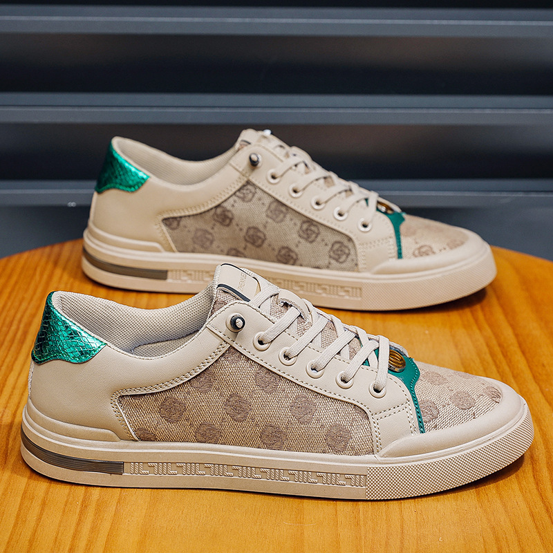 Summer Sneakers Men's Breathable Canvas Casual Shoes Trendy All-match Slip-on Lazy Shoes Internet Celebrated Soft-sole Fashionable Dirty
