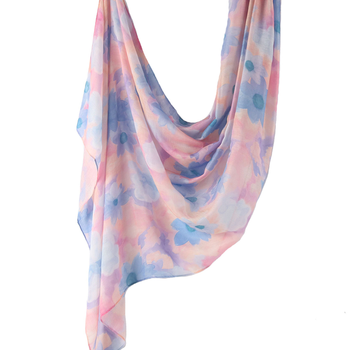 Picture of Best-Selling Watercolor Tie-Dye Cotton Scarf Arabian Satin Polyester Long Scarf Turkish Middle Eastern Scarf