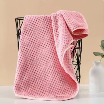 Picture of Plain pineapple Plaid towel suit soft absorbent children's face towel household bath towel coral velvet towel