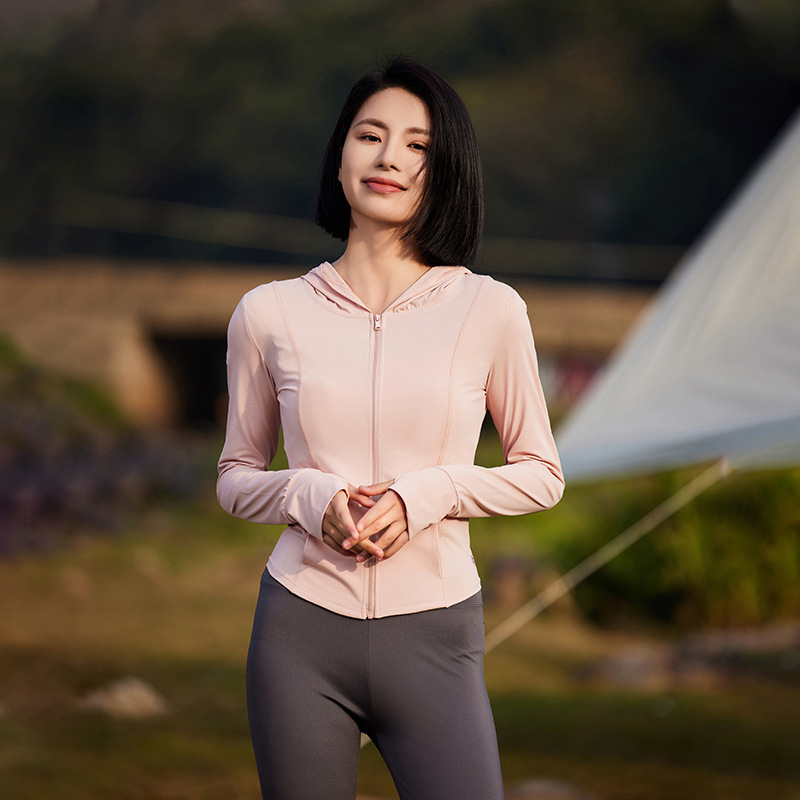 Upf50+ Slim-Fitting Nylon Sun Protection Clothing, Fashionable and Casual High-Power Anti-Uv Ice Silk Breathable Cycling Clothing for Women